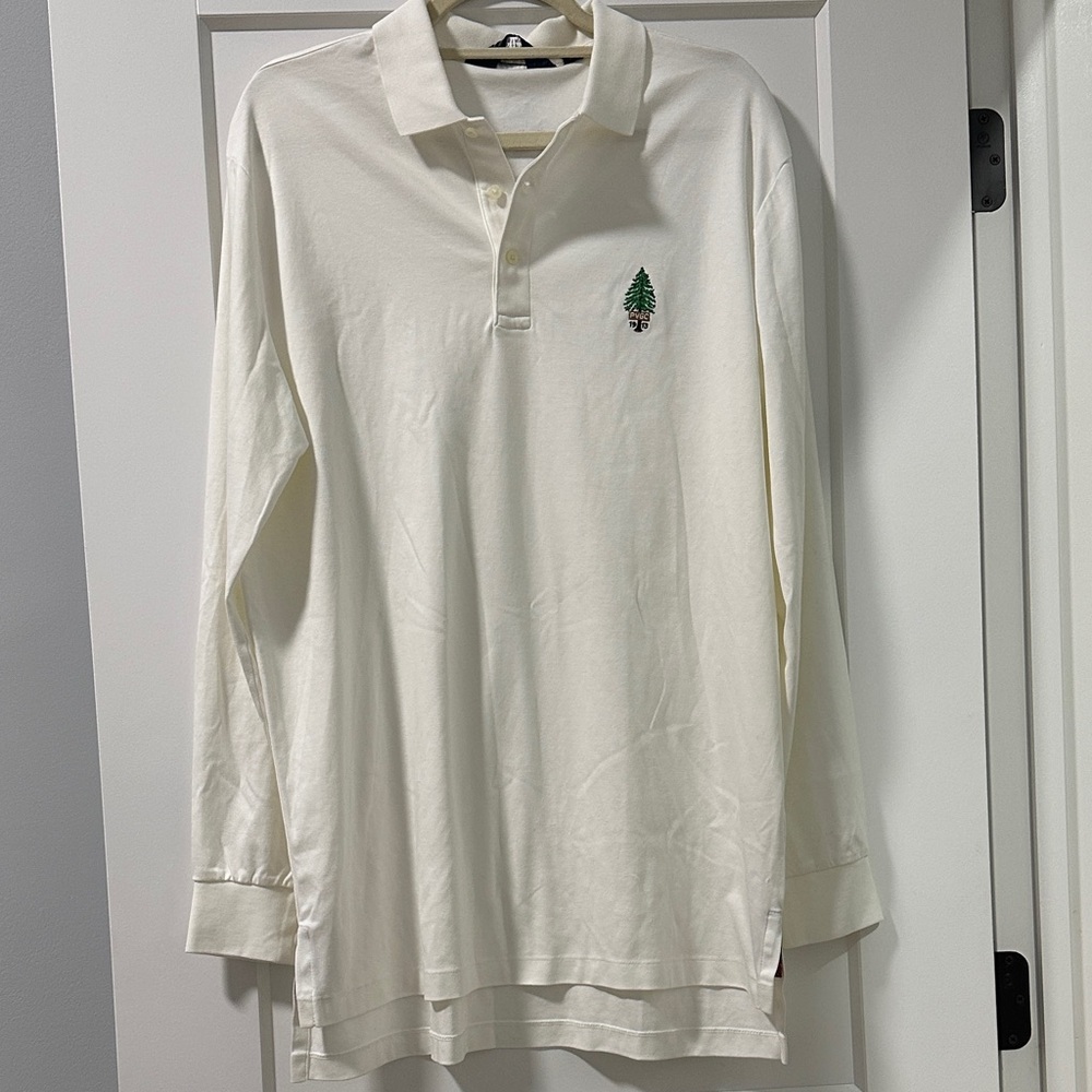 🆕 Polo Golf Ralph Lauren | Men's Cream Long-Sleeve Polo Shirt (size L)
